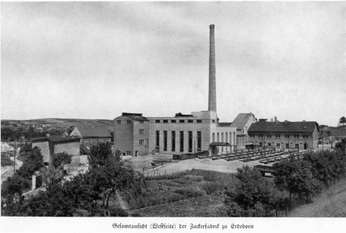Zuckerfabrik 1865-1940 - Gesamtansicht Westseite